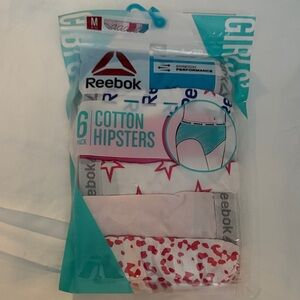 Reebok Girls' Cotton Hipsters - Red, Pink, Gray Pack